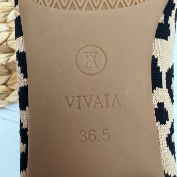 NEW Vivaia Square-Toe V-Cut Flats Margot 2.0 Dark Leopard 6.5 - Picture 6 of 7